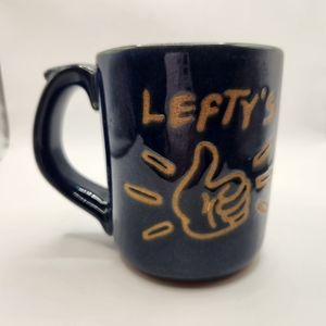 Lefty's Pottery Coffee Mug Blue Glaze